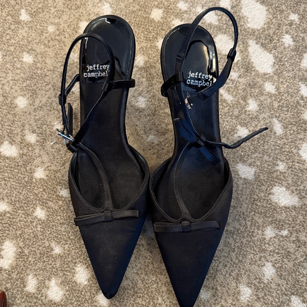 Jeffrey Campbell Black Strappy Heels